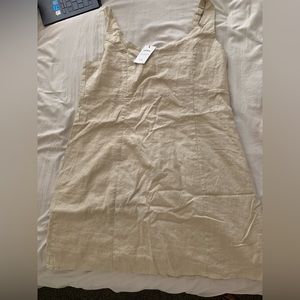 Cotton on khaki denim like dress